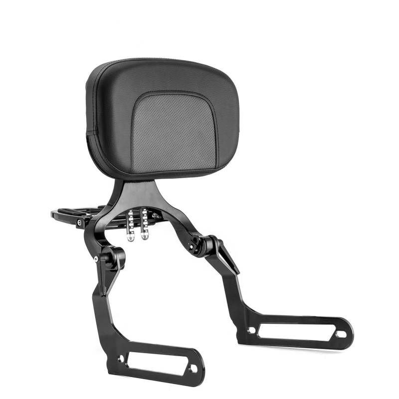Gepäckträger hinten Motorrad-Mehrzweck-Beifahrer-/Fahrerrückenlehne, Sissybar-Gepäckträgerhalterung Für Fat Bob 114 FXFBS/FXFB 2018-2024 Motorrad Heck Rack Halterung von SQRHDF