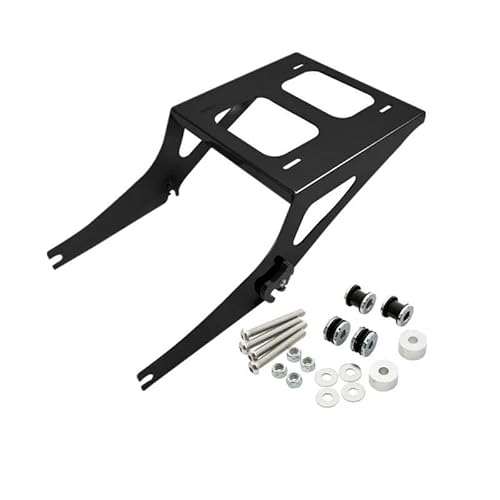 Gepäckträger hinten Motorrad-Paket Kofferraum-Gepäckträger Für Tour Pak Für Fat Boy FLSTF Für Softail 2008-2017 2009 2010 2011 2012 2014 Motorrad Heck Rack Halterung(1 Set Rack and Kit B) von SQRHDF
