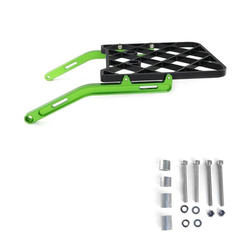 Gepäckträger hinten Rack Montieren Rückenlehne Regal Halter Für Kawasaki KLX250 KLX250S/250SF KLX300 KLX300SM Motorrad Gepäck Halter Halterung Motorrad Heck Rack Halterung(GRÜN) von SQRHDF