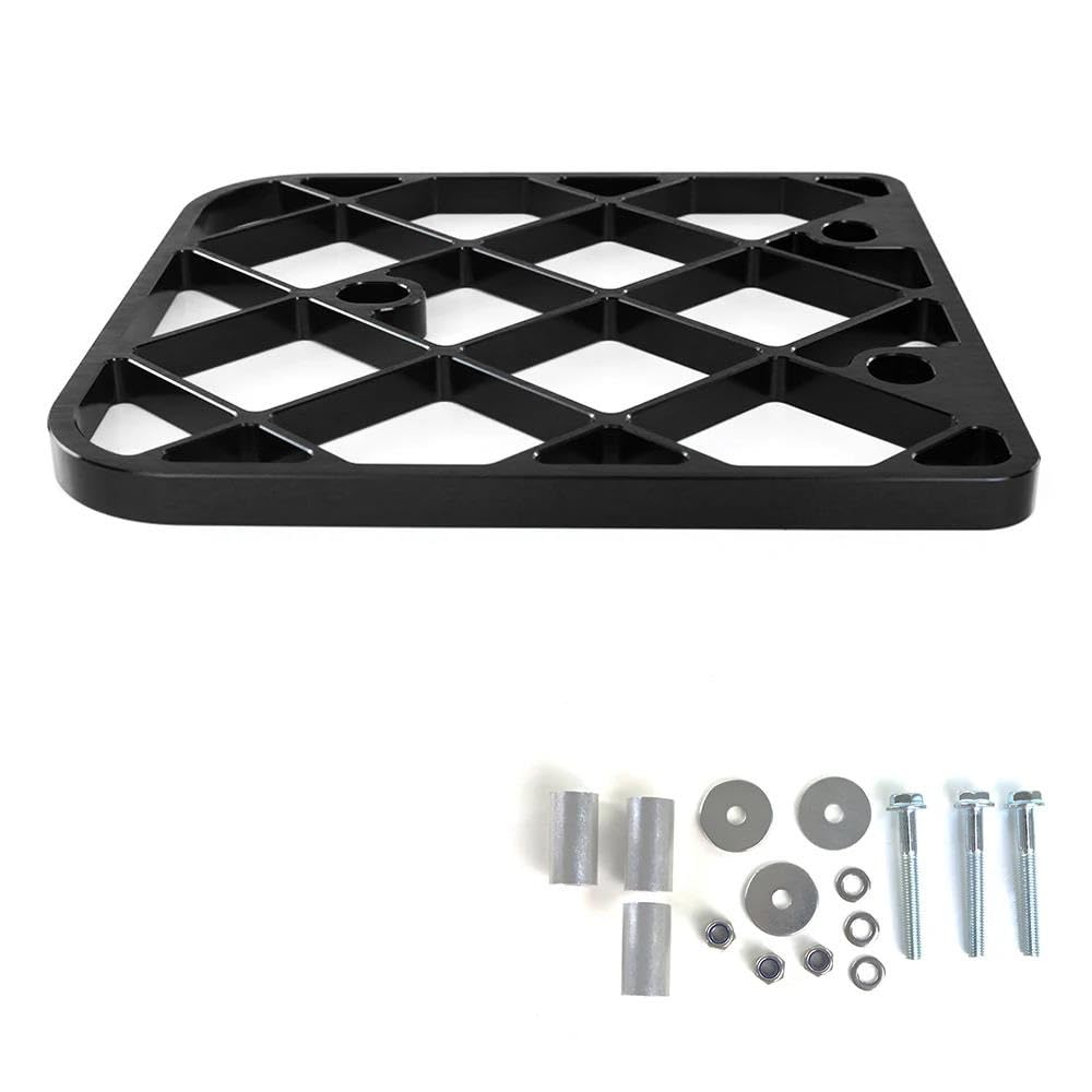 Gepäckträger hinten Rack Mount Rückenlehne Regal Halter Für TW200 1987-2021 2022 2023 2024 Motorrad Gepäck Halter Halterung Motorrad Heck Rack Halterung(Schwarz) von SQRHDF