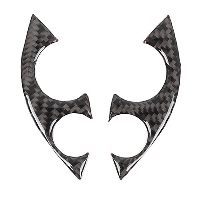 Lenkrad Abdeckung Aufkleber 2 Teile/satz Auto Carbon Fiber Lenkrad Dekoration Abdeckung Trim Aufkleber Fit Für Benz Für Smart 453 Für Fortwo 2016-2021 Fenster Schalter Trim Aufkleber von SQRHDF