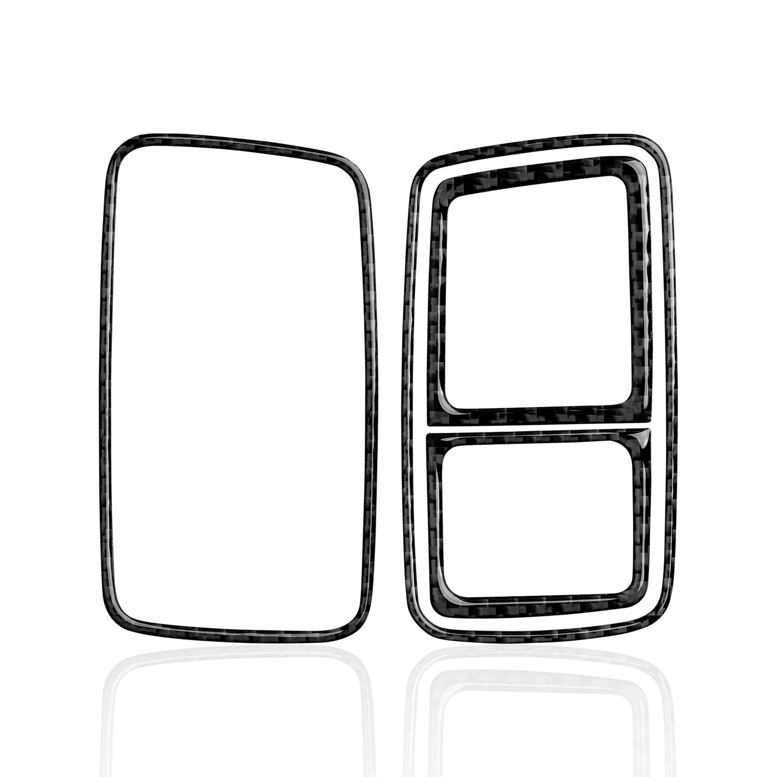 Lenkrad Abdeckung Aufkleber Auto Center Control Dashboard Abdeckung Aufkleber Für Dodge Für Ram 1500 2500 3500 2013-2018 Carbon Fiber Innen Aufkleber Fenster Schalter Trim Aufkleber(B) von SQRHDF