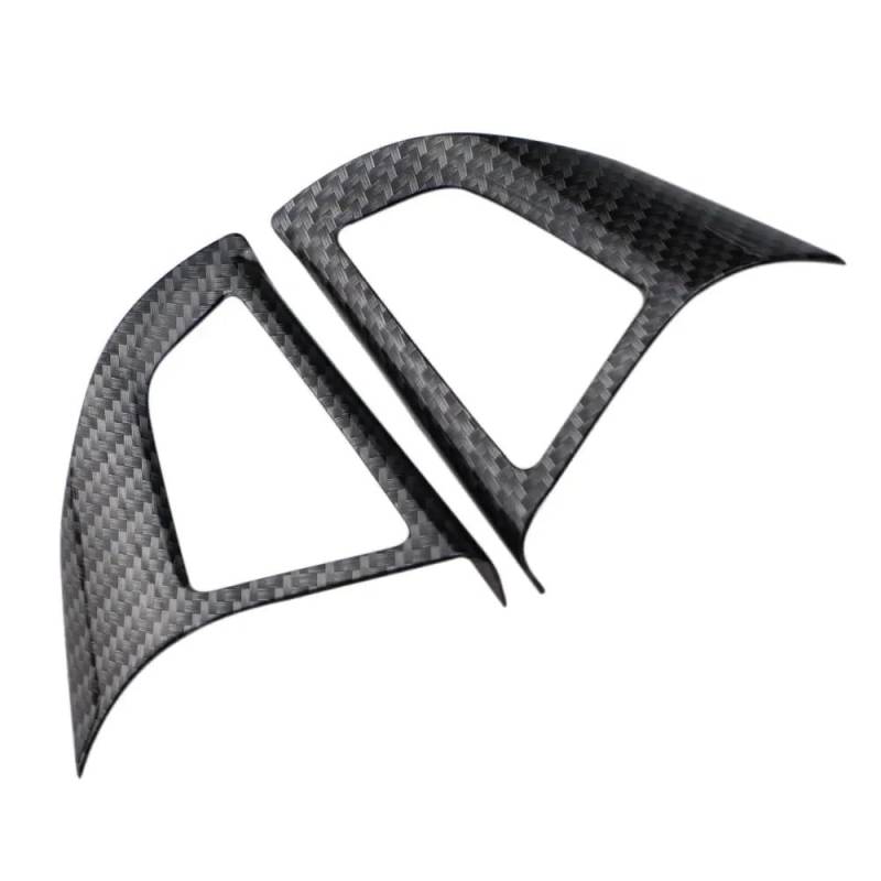 Lenkrad Abdeckung Aufkleber Auto Chrom Lenkrad Panel Abdeckung Trim Aufkleber Für Chevy Für Cruze Limousine Fließheck 2009-2015 Für Trax Für Malibu Fenster Schalter Trim Aufkleber(Two Hole Carbon) von SQRHDF