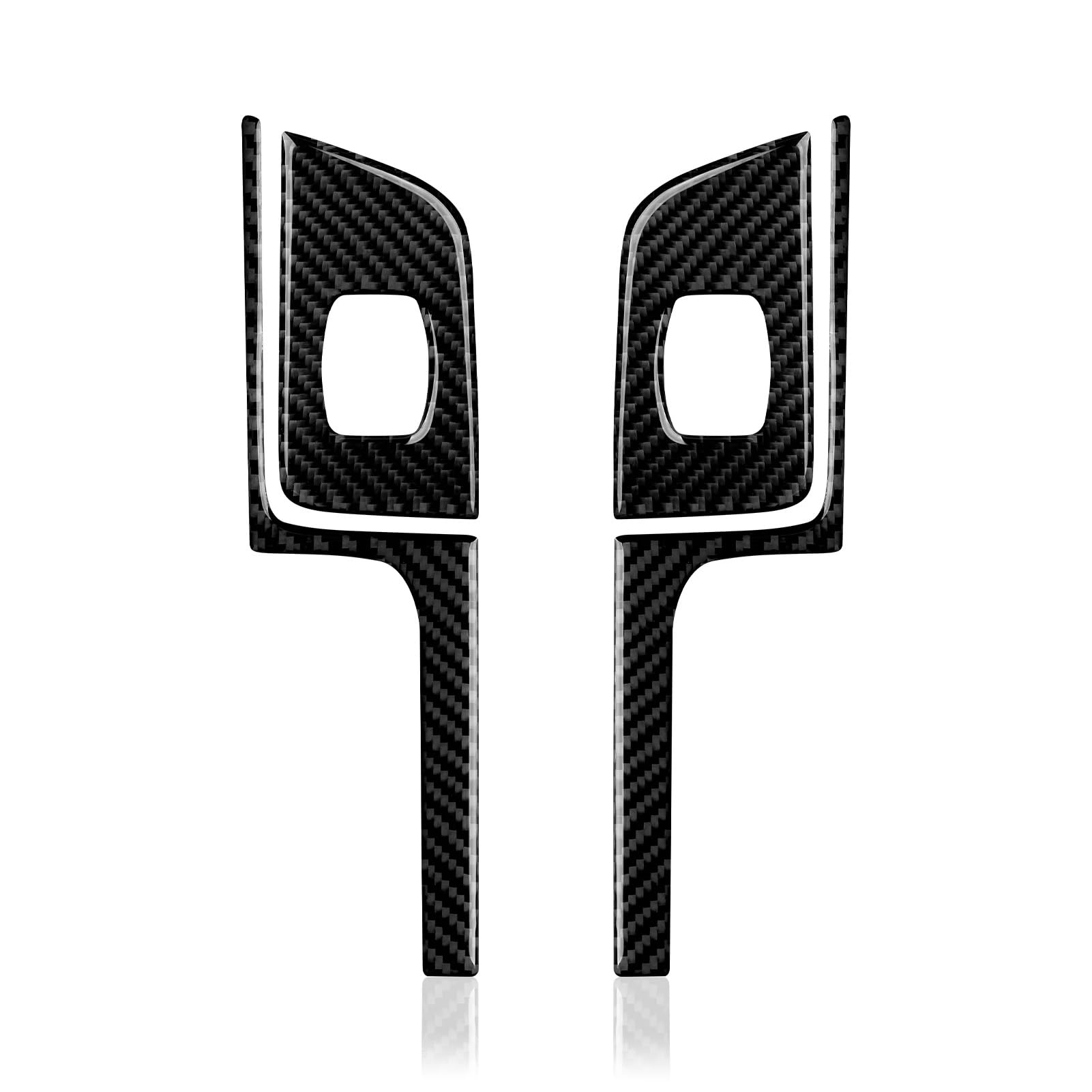 Lenkrad Abdeckung Aufkleber Auto-Heckfensterheberschalter, Kohlefaser-Aufkleber, Zieraufkleber Für Chevy Für Silverado Für GMC Für Sierra 1500 2014–2018 Fenster Schalter Trim Aufkleber(A) von SQRHDF