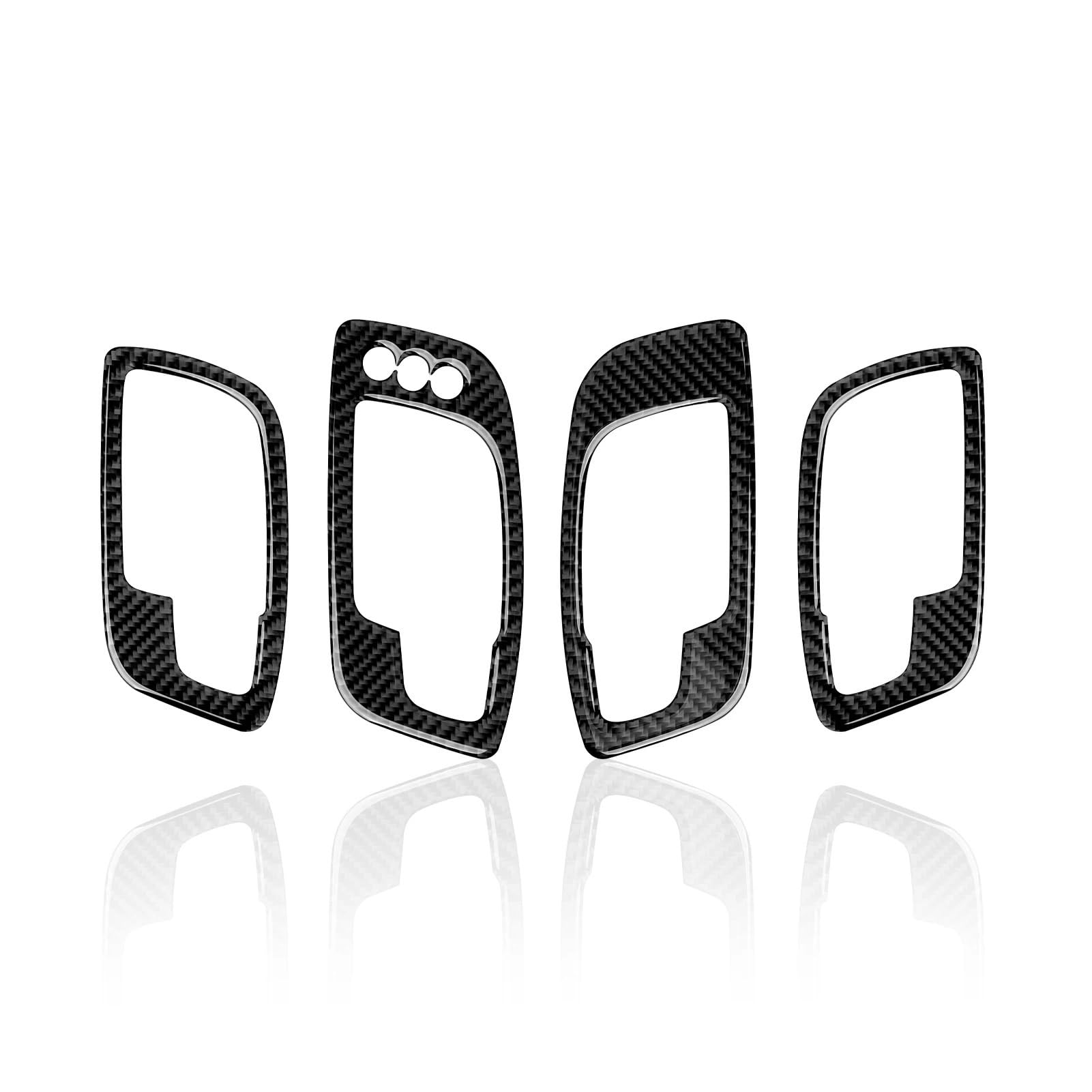 Lenkrad Abdeckung Aufkleber Auto-Innentürgriff-Schüsselabdeckung, Verkleidung, Aufkleber, für Dodge für Charger 2021–2011, für Chrysler 300 2015–2021 Fenster Schalter Trim Aufkleber(B) von SQRHDF