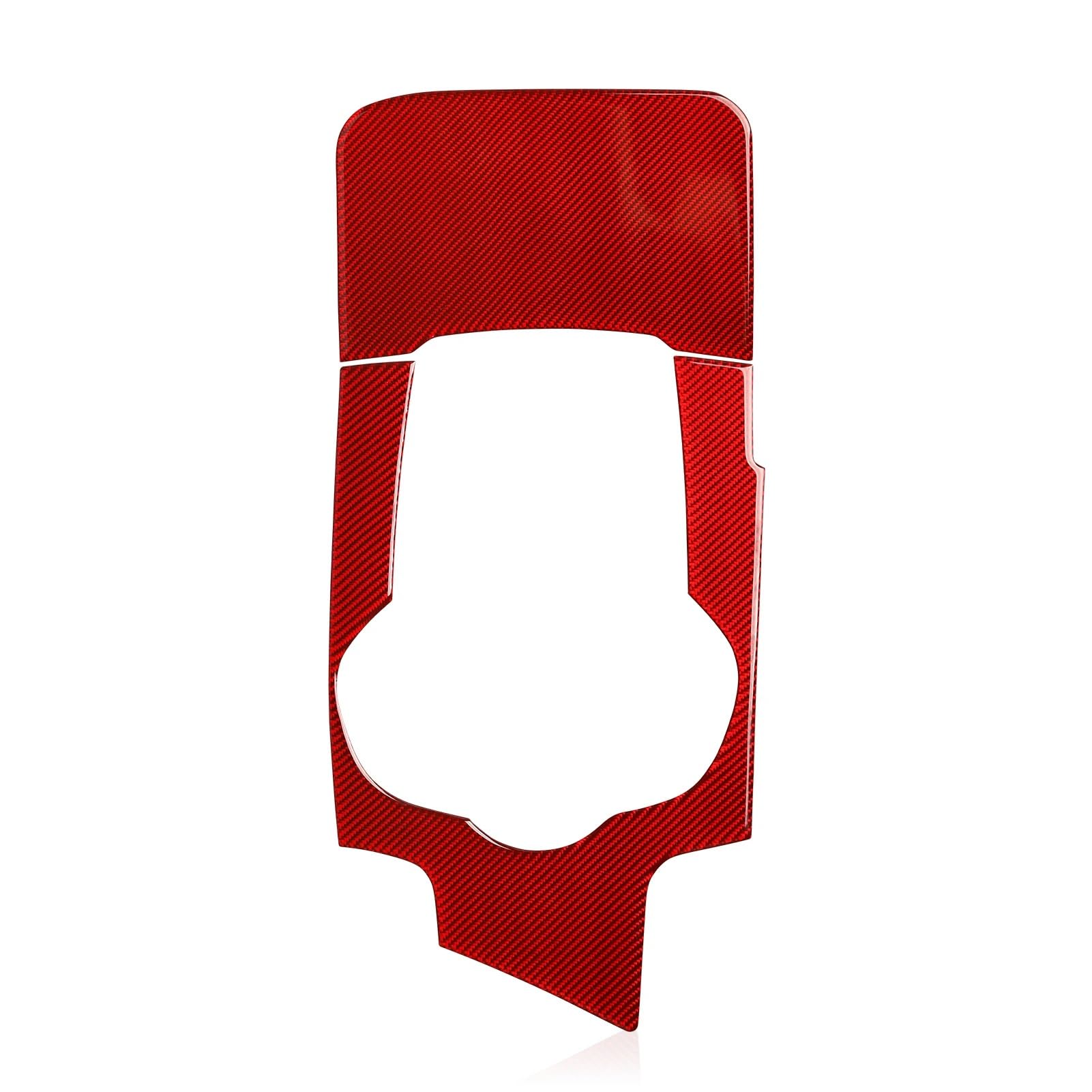 Lenkrad Abdeckung Aufkleber Auto-Schalthebelabdeckungsaufkleber Aus Kohlefaser, Mittelkonsolenverkleidung Für Alfa Für Romeo Für Giulia 952 2017–2019 Fenster Schalter Trim Aufkleber(RHD RED) von SQRHDF