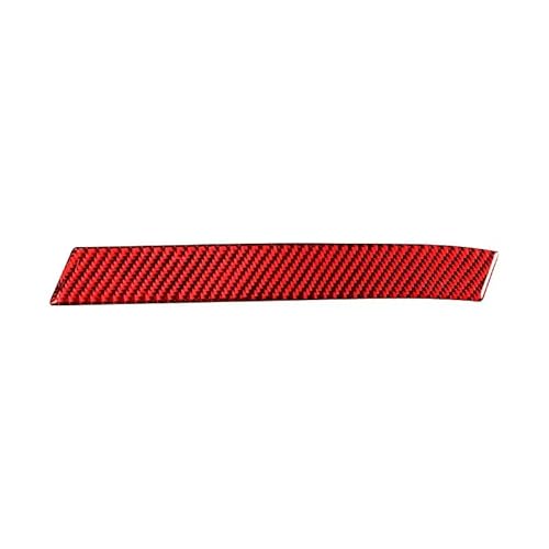 Lenkrad Abdeckung Aufkleber Autoinnenraum Für Nissan 350Z 2006–2009, Weicher Kohlefaser-Co-Pilot-Innentürgriff-Dekorationsaufkleber Fenster Schalter Trim Aufkleber(Rot) von SQRHDF