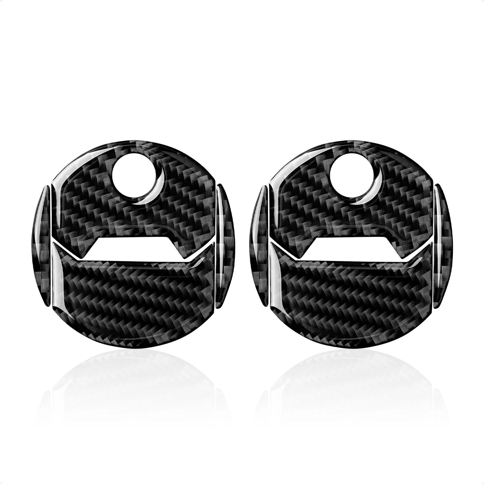 Lenkrad Abdeckung Aufkleber Carbon Fiber Innenverkleidung Aufkleber Auto Seite Vent Outlet Dekoration Aufkleber Für Chevy Für Camaro 2010-2015 Fenster Schalter Trim Aufkleber(Schwarz) von SQRHDF