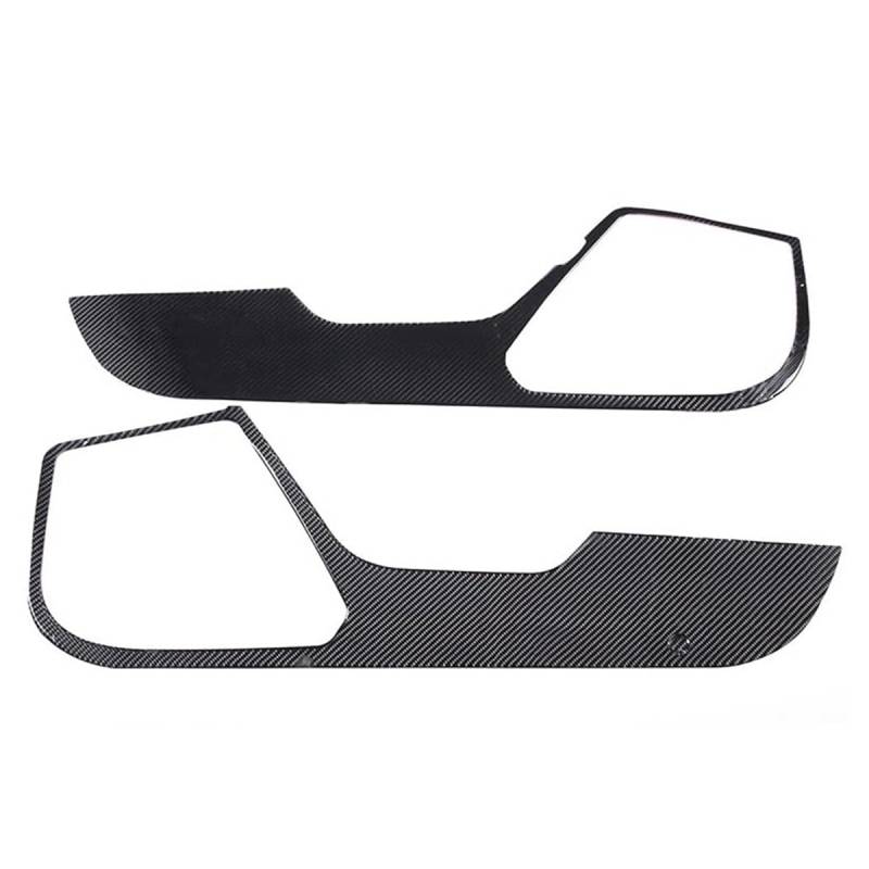 Lenkrad Abdeckung Aufkleber Für Corvette C7 2014-2019, weiche Kohlefaser, Autotür-Anti-Kick-Matte, Aufkleber, Zierleiste, Türverkleidung, Schutzzubehör Fenster Schalter Trim Aufkleber von SQRHDF