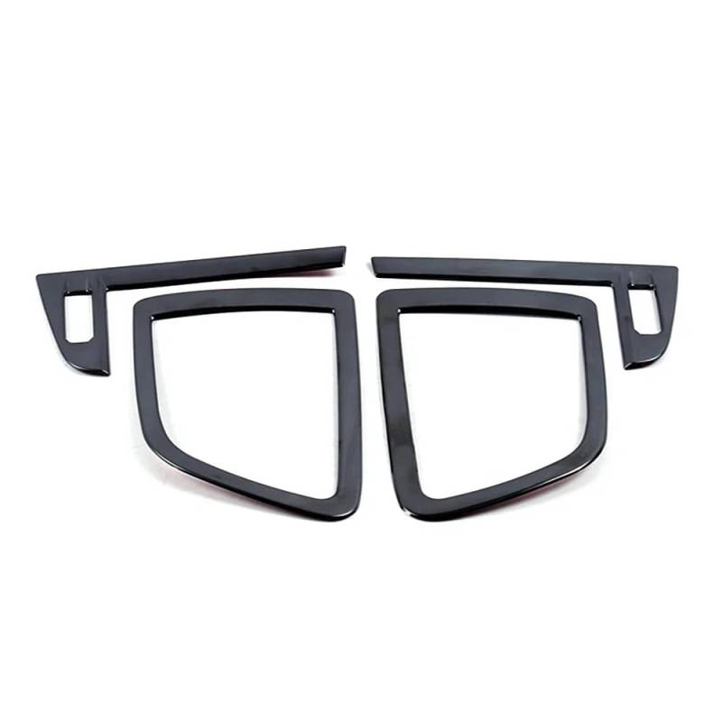 Lenkrad Abdeckung Aufkleber Für Koleos 2017-2020 Center Konsole Klimaanlage AC Outlet Vent Rahmen Abdeckung Trim Fenster Schalter Trim Aufkleber(Black A and B) von SQRHDF