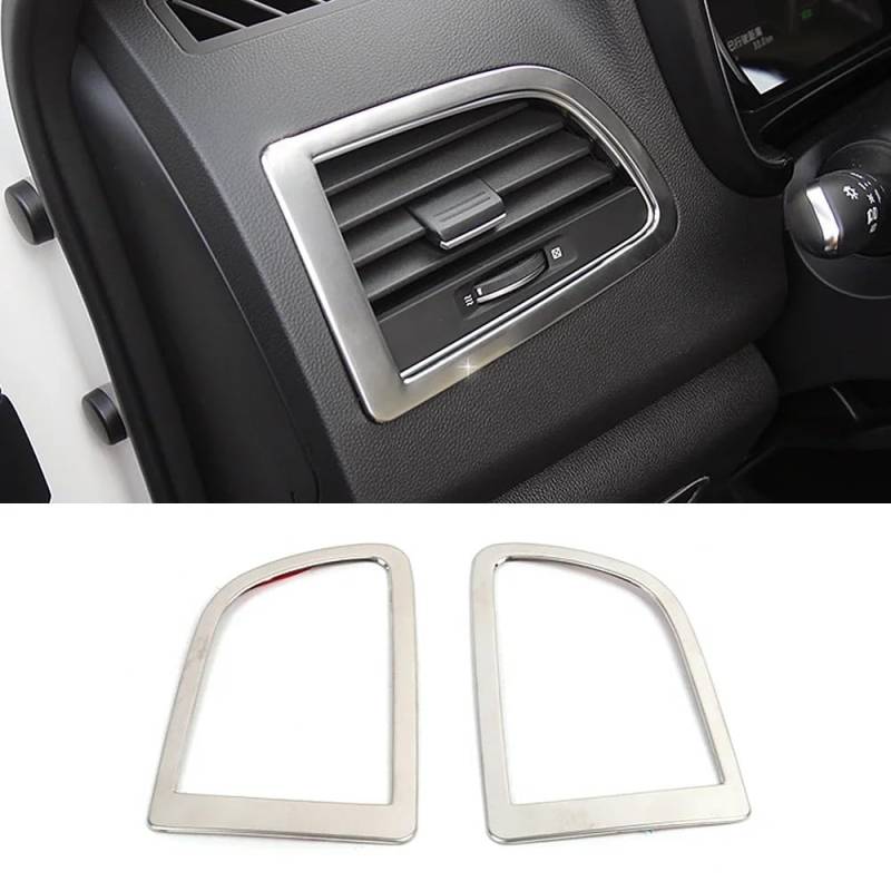 Lenkrad Abdeckung Aufkleber Für Koleos 2017-2020 Center Konsole Klimaanlage AC Outlet Vent Rahmen Abdeckung Trim Fenster Schalter Trim Aufkleber(Silver A) von SQRHDF