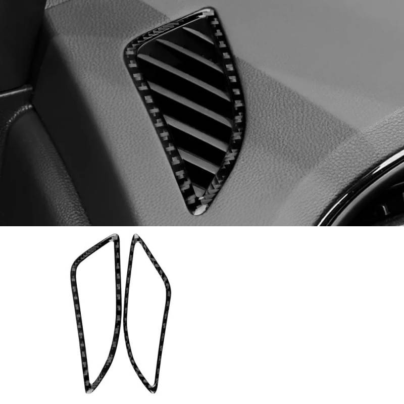 Zentrale Dashboard Dekoration Faseraufkleber Für Seat Für Leon 2013 2014 2015 2016 2017 2018 2019 2020 Auto-Luftauslass-Instrumententafelverkleidung Lenkrad Abdeckung Aufkleber(For RHD Black Carbon) von SQTGJJJ