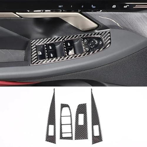 Zentrale Dashboard Dekoration Für 5 Series G60 2024+ Carbon Fiber Interior Kit Armaturenbrett Konsole Gangschaltung Panel Dekoration Abdeckung Aufkleber Lenkrad Abdeckung Aufkleber(14) von SQTGJJJ