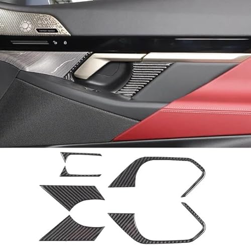 Zentrale Dashboard Dekoration Für 5 Series G60 2024+ Carbon Fiber Interior Kit Armaturenbrett Konsole Gangschaltung Panel Dekoration Abdeckung Aufkleber Lenkrad Abdeckung Aufkleber(25) von SQTGJJJ