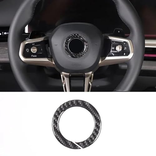 Zentrale Dashboard Dekoration Für 5 Series G60 2024+ Carbon Fiber Interior Kit Armaturenbrett Konsole Gangschaltung Panel Dekoration Abdeckung Aufkleber Lenkrad Abdeckung Aufkleber(5) von SQTGJJJ