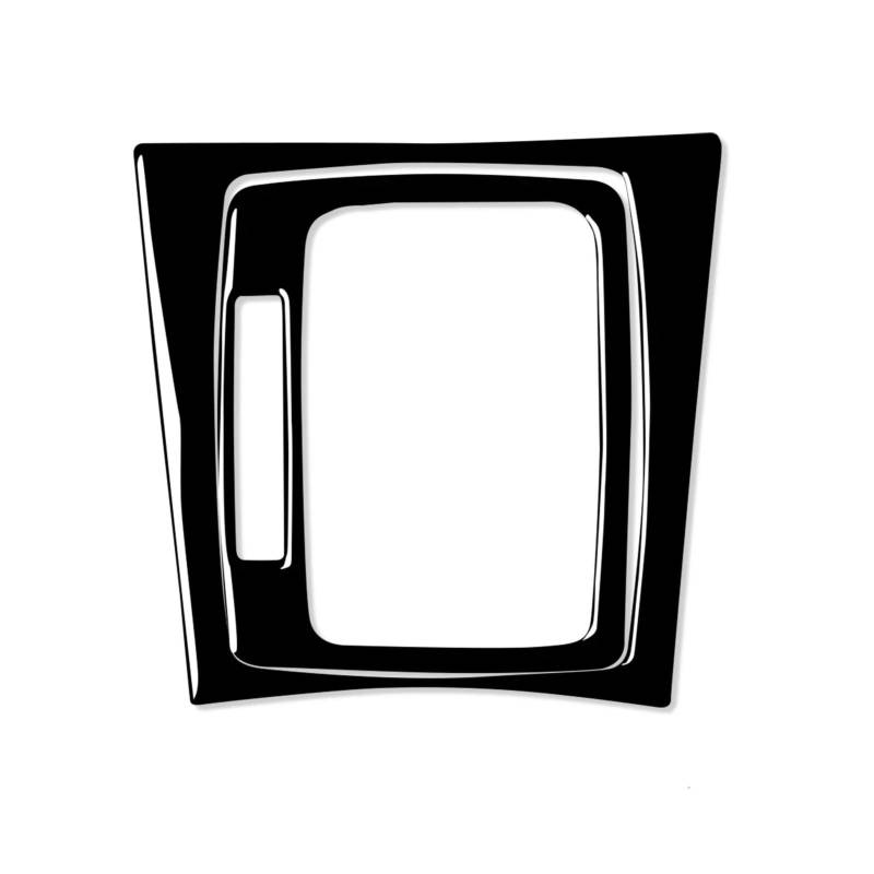 Zentrale Dashboard Dekoration Für Benz W204 C-Klasse 2007–2013, Piano Black Gear Shift Panel Dekorative Abdeckung Auto-Innenraum ABS Zubehör Aufkleber Lenkrad Abdeckung Aufkleber(Black LHD) von SQTGJJJ