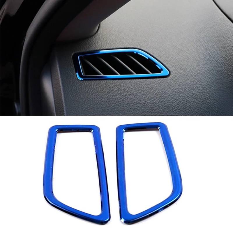 Zentrale Dashboard Dekoration Für Koleos 2017-2020 Blaue Farbe Edelstahl Center Console Dashboard Schutzrahmen Abdeckung Trim Für Samsung QM6 Lenkrad Abdeckung Aufkleber(Style B) von SQTGJJJ