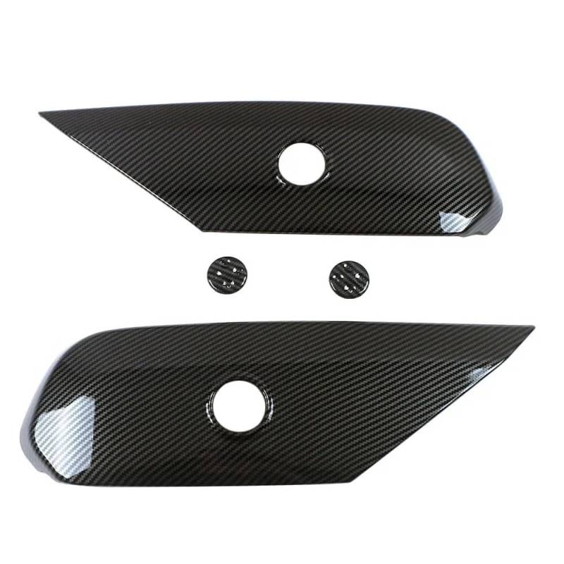 Zentrale Dashboard Dekoration Für Mercedes Für Benz C Klasse W206 C200 C220 C260 C300 2022 2023 Auto Innen Sitz Einstellen Schalter Taste Abdeckung Panel Trim Lenkrad Abdeckung Aufkleber(Kohlefaser Fa von SQTGJJJ