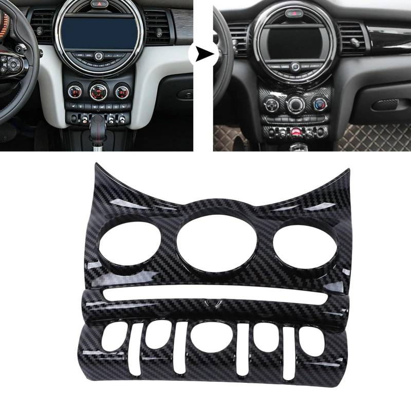 Zentrale Dashboard Dekoration Für Mini Für Cooper F55 F56 F57 Auto-Innenaufkleber A/C Luftauslassknopf Schalthebel Armaturenbrett Mittelkonsole Panel Lenkrad Abdeckung Aufkleber(C) von SQTGJJJ