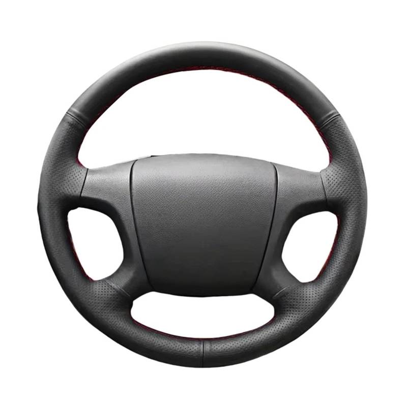 Lenkradbezug Schwarze DIY-Auto-Lenkrad-Geflechtabdeckung für Skoda für Octavia für Fabia für Superb für Roomster 2006 2007 2008 Auto-Innenausstattung Auto Lenkradabdeckung(Schwarz) von SQYHGJ