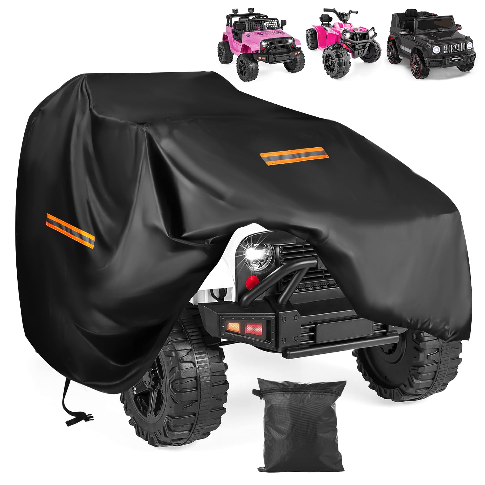 Autospielzeugabdeckung, Robuste 420D Universae Kinder Autoabdeckung,Große Autoabdeckung für Kinder Elektrofahrzeuge mit Winddichte Schnallen und 3 Reflektorstreifen,Wasserdicht Outdoor & Staub Schutz Autospielzeugabdeckung, Robuste 420D Universae Kinder Autoabdeckung,Große Autoabdeckung für Kinder Elektrofahrzeuge mit Winddichte Schnallen und 3 Reflektorstreifen,Wasserdicht Outdoor & Staub Schutz von SRIMMIT