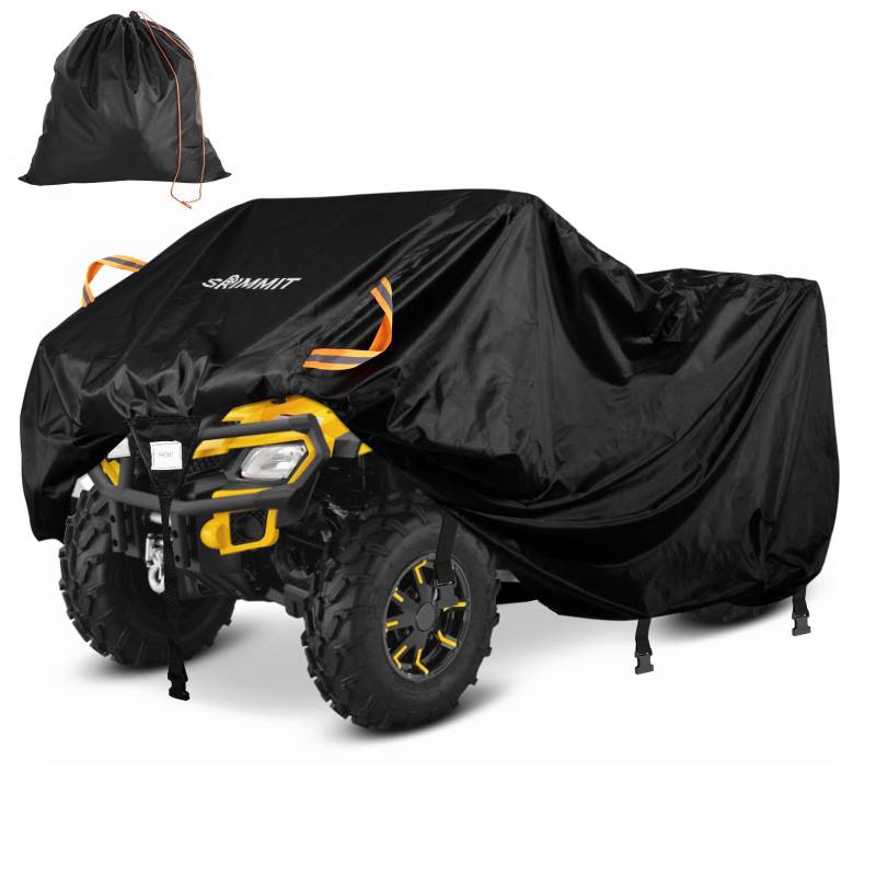 Quad ATV Abdeckplane,420D Heavy Duty Abdeckplane Wasserdicht Outdoor, Winterfest und Staub Schutz,Quad Zubehör ATV Autoabdeckung Outdoor Storage für Polaris Yamaha Sportsman Honda Kawasaki Quad Bike von SRIMMIT