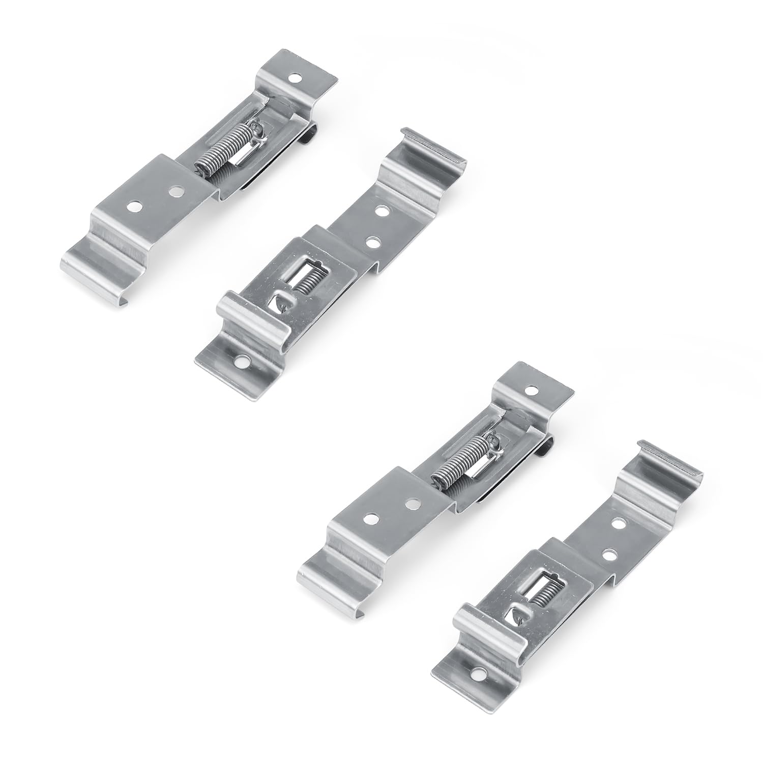 Edelstahl Kennzeichenhalter Clips, SRJQXH 4 Stück Nummernschild Gefederter Halter, Anhänger Kennzeichen Clips, Einziehbar, Geeignet für Nummernschilder mit Einer Höhe von 10,5–11,5 cm Edelstahl Kennzeichenhalter Clips, SRJQXH 4 Stück Nummernschild Gefederter Halter, Anhänger Kennzeichen Clips, Einziehbar, Geeignet für Nummernschilder mit Einer Höhe von 10,5–11,5 cm von SRJQXH