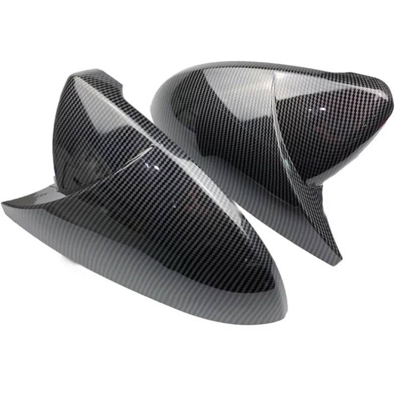 Außenspiegel für 2 Stück Spiegelabdeckungen, Rückspiegelkappen, passend für VW, passend für Golf MK7 7.5 GTI 7 7R. Seitenspiegelgehäuse(Carbon Look Black) von SRKATI