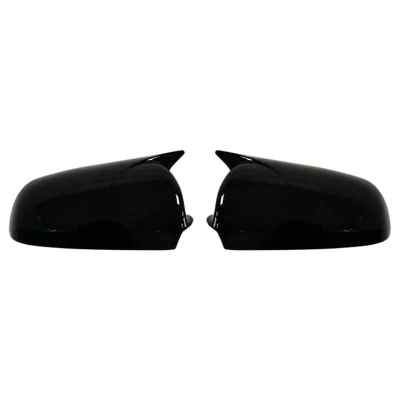 Außenspiegel für Carbon-Look und leuchtend schwarzer Rückspiegel, passend für Audi A3 S3 8P 05–08, A4 S4 B6 B7 8E 8H, A6 S6 C6 4F. Seitenspiegelgehäuse(Bright black) von SRKATI