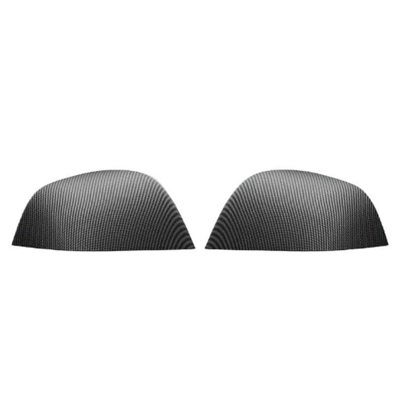 Außenspiegel für Passend für Tesla Model 3 Highland, passend für Model Y, ABS-Rückspiegel, dekorative Schale aus Kohlefaser. Seitenspiegelgehäuse(3 Matte Carbon) von SRKATI
