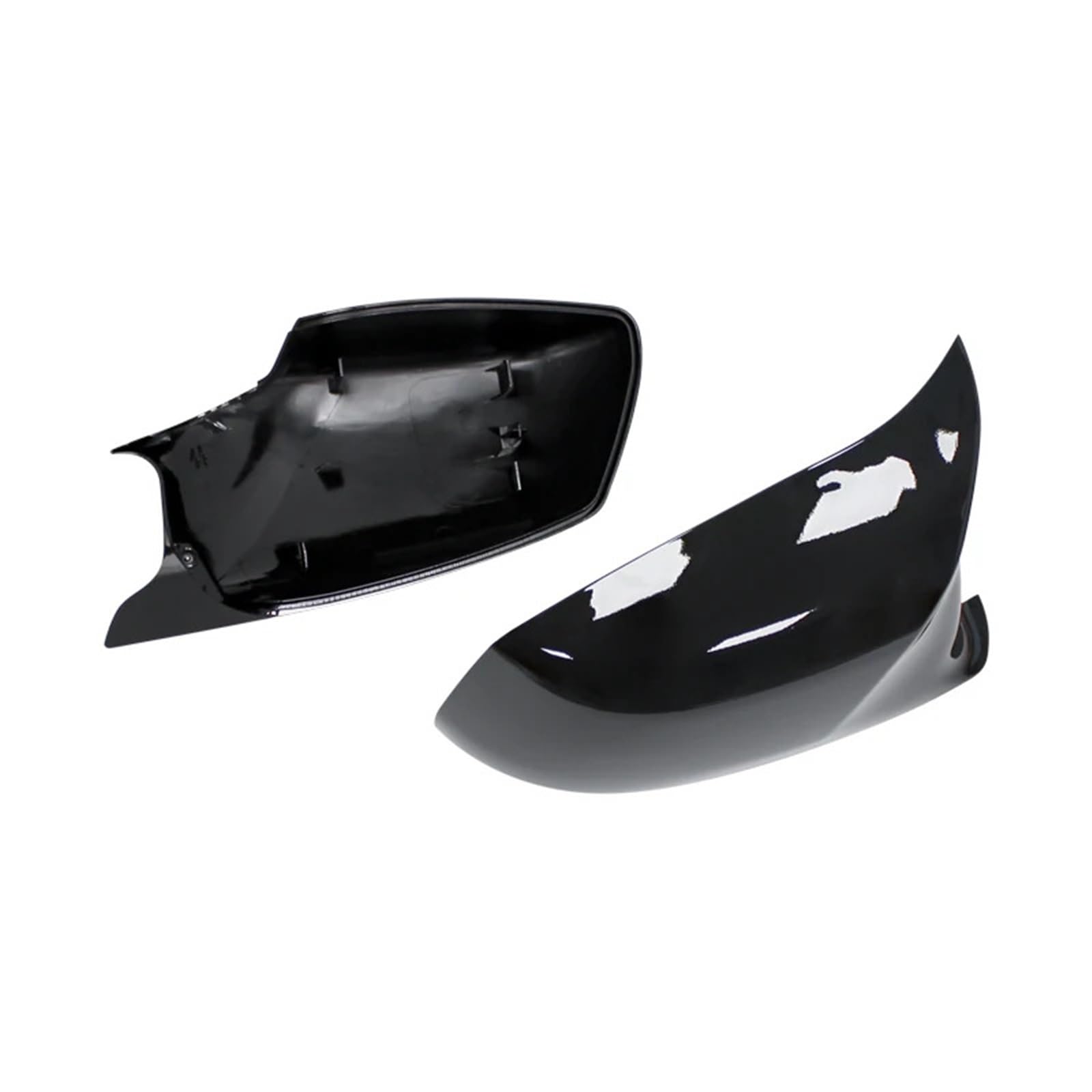 Außenspiegel für Rückspiegelkappe passend für BMW 5er F10 F11 F18 Pre-LCI 2010–2013 Seitenspiegelgehäuse(Bright black) von SRKATI