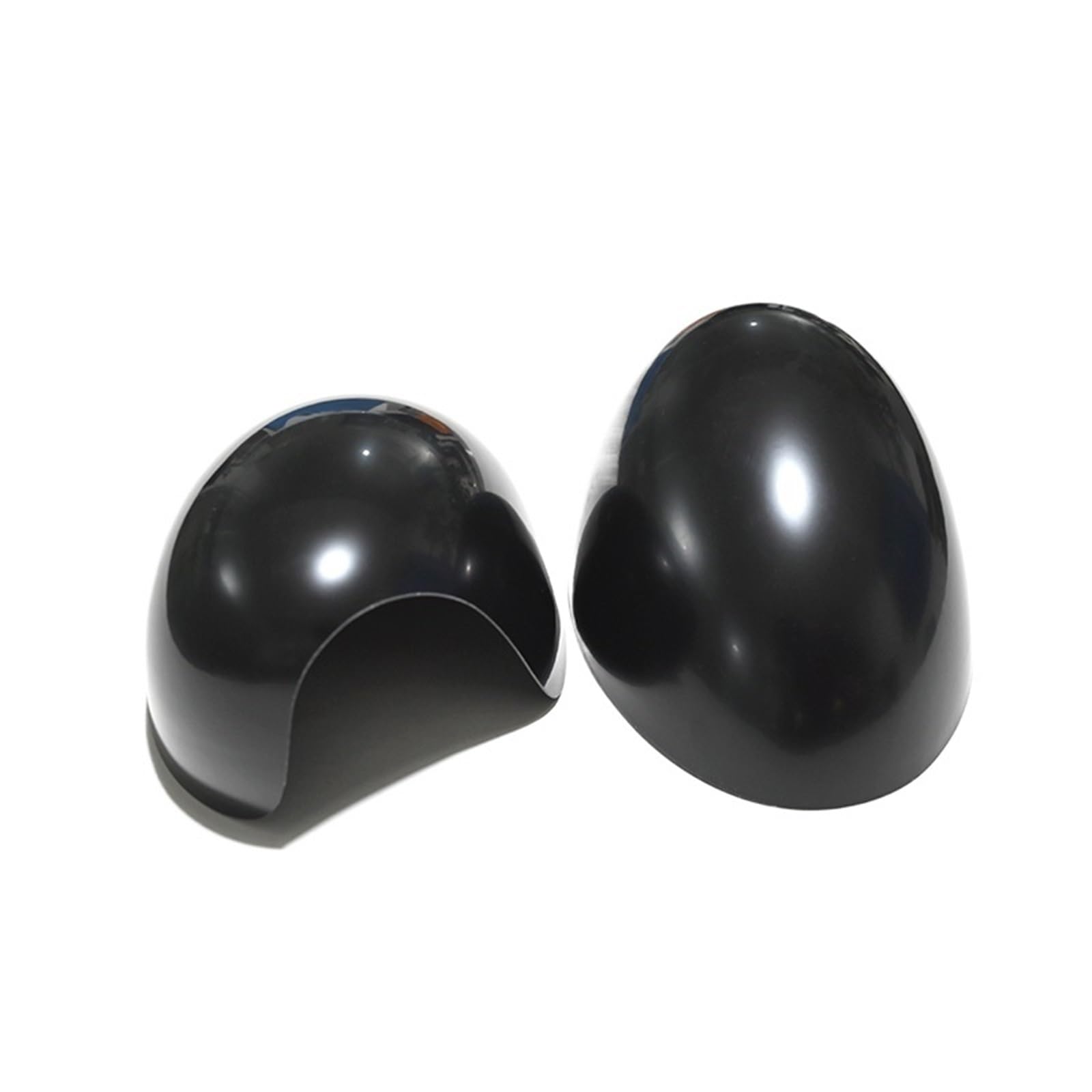 Außenspiegel für Tür-Rückspiegelabdeckungen, Aufkleber, Auto-Styling-Dekoration, passend für Mini Cooper One S JCW F56 F55 2014–2019. Seitenspiegelgehäuse(Black) von SRKATI