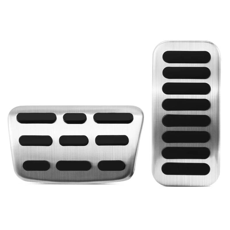 Fußablage Platte Autopedalabdeckung passend für Kia Forte 2018–2021 Ceed für Hyundai Elantra I30 Kona 2017–2021 Pedale(2Pcs AT) von SRKATI