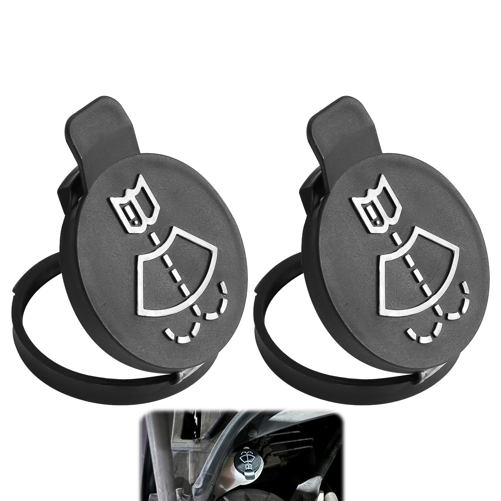 5CM Universal Scheibenwischer Waschflüssigkeitsbehälter Tankdeckel 2 Stück Deckel für Wischwasserbehälter Auto Windschutzscheiben Flüssigkeitsbehälter Ersatzteile, für Modelle 2010–2016 13227300 OE 5CM Universal Scheibenwischer Waschflüssigkeitsbehälter Tankdeckel 2 Stück Deckel für Wischwasserbehälter Auto Windschutzscheiben Flüssigkeitsbehälter Ersatzteile, für Modelle 2010–2016 13227300 OE von SRLWMYI