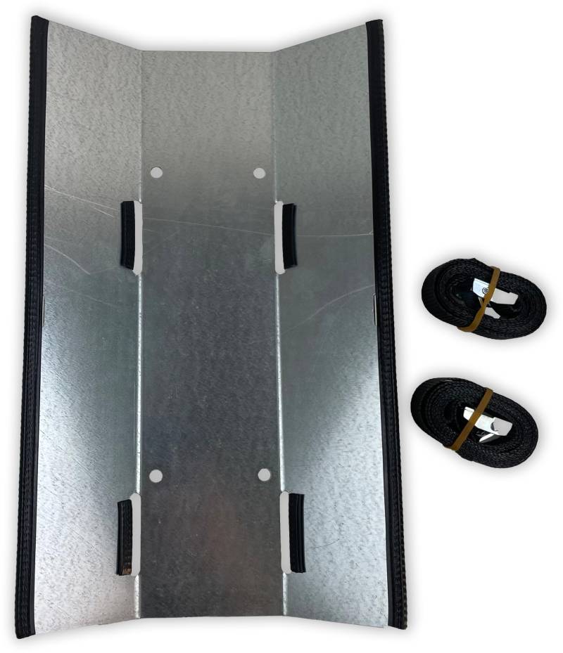 SRM-Design Gasflaschenhalter - Robuste Halterung Gasflasche inkl. 2 einfachen Spannbändern (verzinkt) von SRM-Design