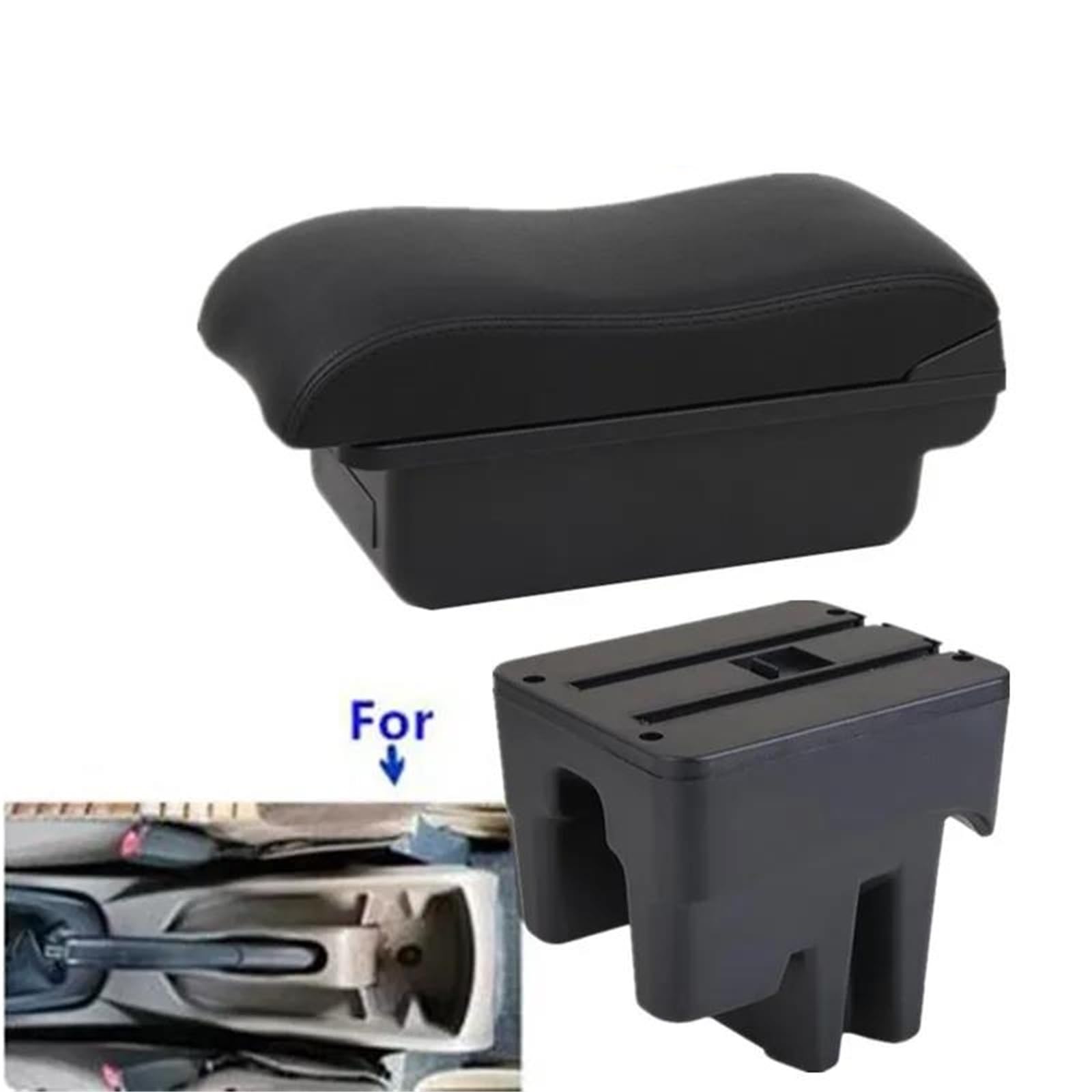 Auto Mittelkonsole Armlehne Für Toyota Für Avanza 2016 Auto Armlehne Box Innen Spezielle Retrofit Teile Zentrum Speicher Box Mittelarmkonsole(Style A4) von SRQORT