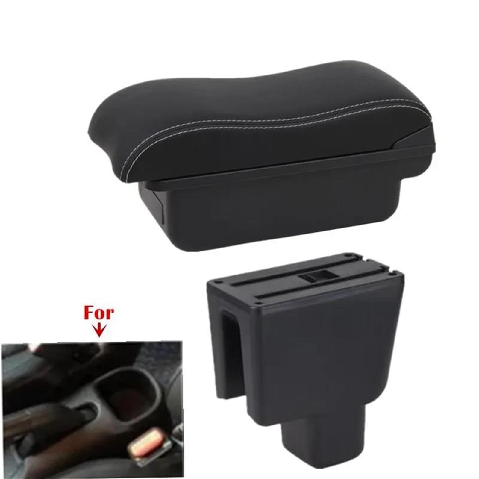 Auto Mittelkonsole Armlehnenbox Für BRV Auto-Armlehnenbox Zentrale Aufbewahrungsbox Innenraum Spezielles Nachrüst-Autozubehör Mittelarmkonsole(Style A6) von SRQORT