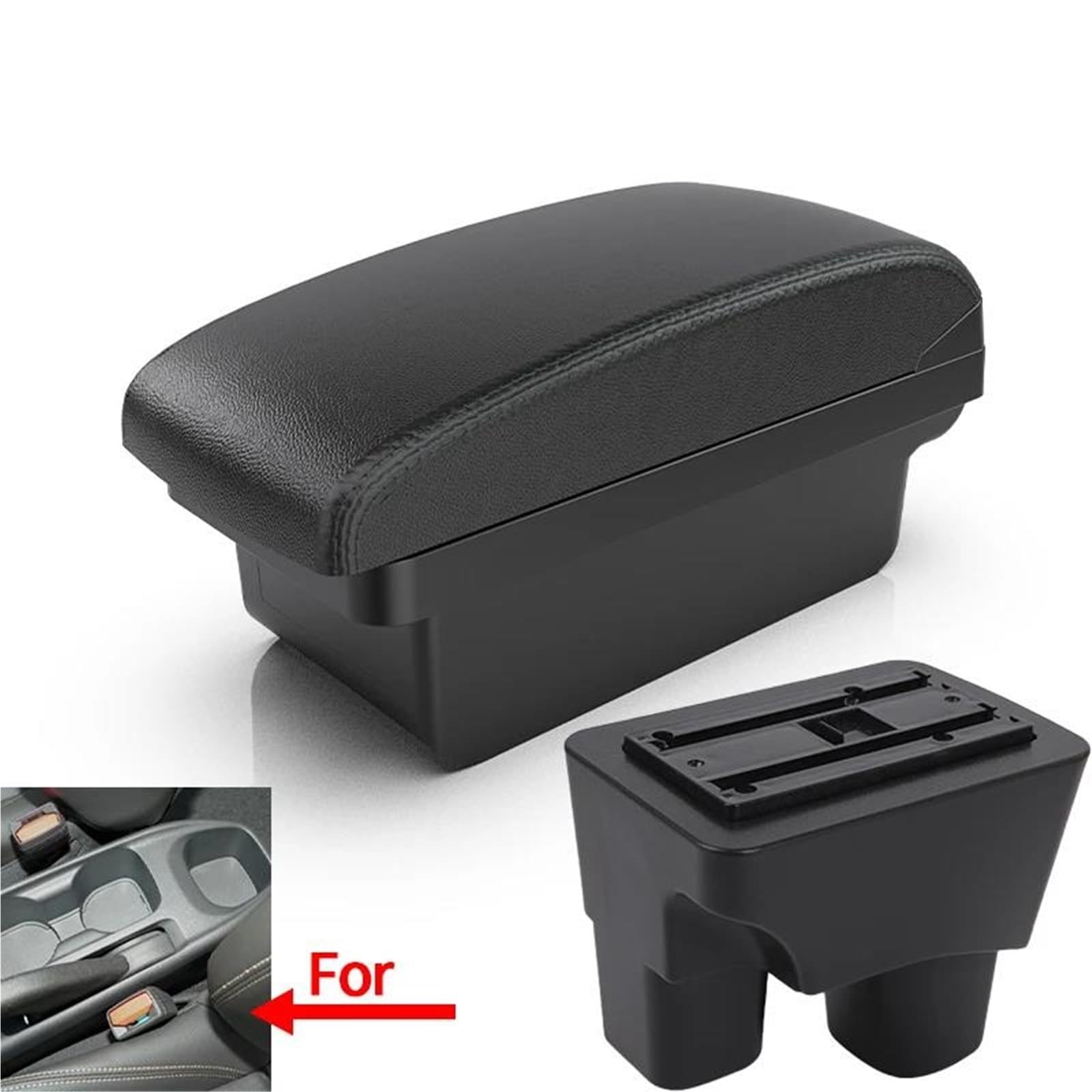 Auto Mittelkonsole Armlehnenbox Für Chevy Für Onix 2020–2024 Auto-Armlehnen-Aufbewahrungsbox Innenteile Autozubehör Mittelarmkonsole(Style A2) von SRQORT
