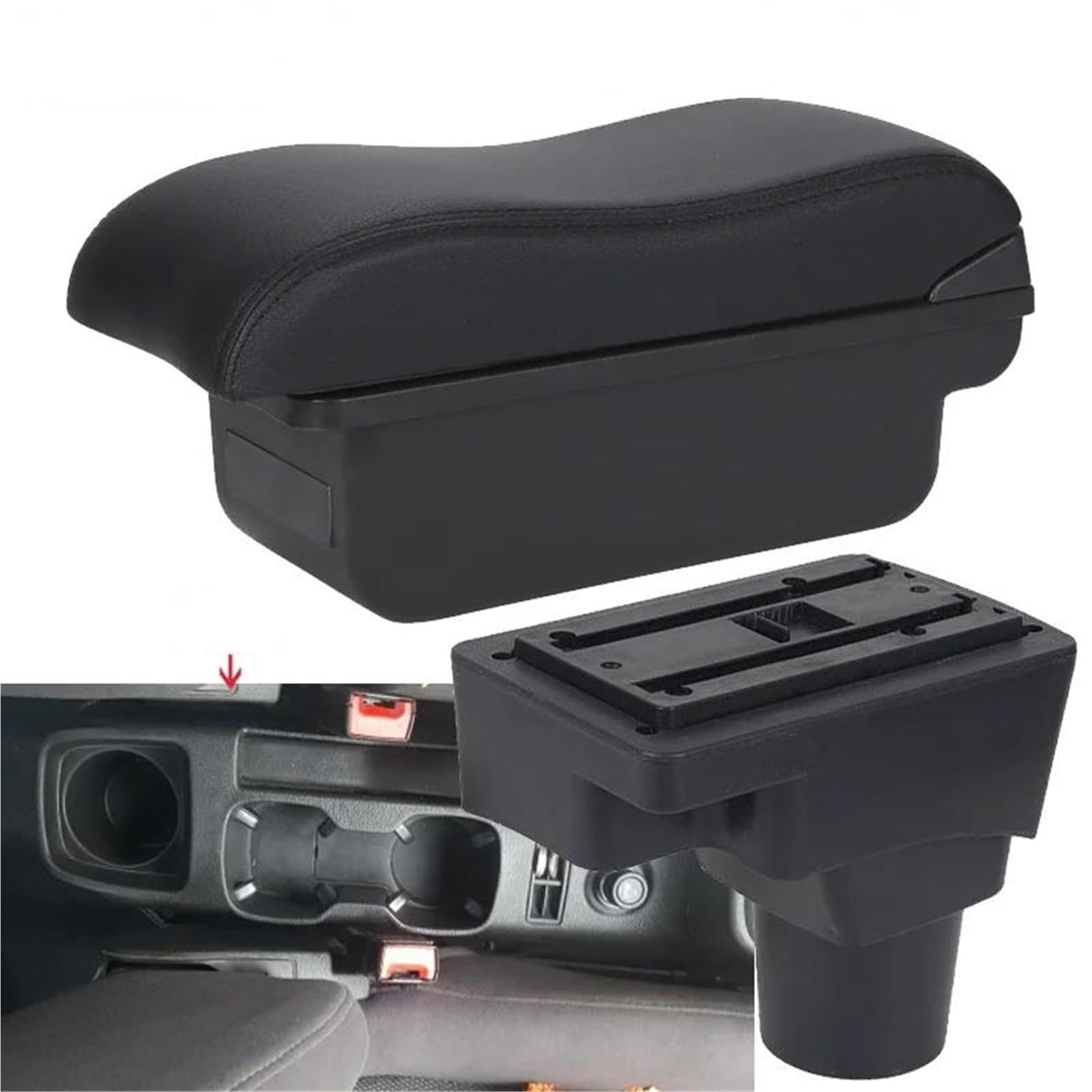 Auto Mittelkonsole Armlehnenbox Für Chevy Für Sonic Für Aveo Auto-Armlehne Auto-Nachrüstteile Innenaufbewahrungsbox Autoteile Mittelarmkonsole(Style C2) von SRQORT