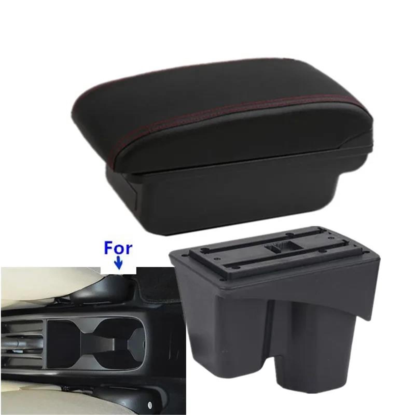 Auto Mittelkonsole Armlehnenbox Für City Armlehnenbox Für Den Innenraum Spezielle Nachrüst-Mittelaufbewahrungsbox Autozubehör Mittelarmkonsole(Style A2) von SRQORT