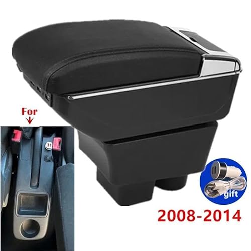 Auto Mittelkonsole Armlehnenbox Für Fabia II 2008–2014 Auto-Armlehnen-Aufbewahrungsbox Spezielles Nachrüst-Autozubehör Den Innenraum Mittelarmkonsole(Style A1) von SRQORT