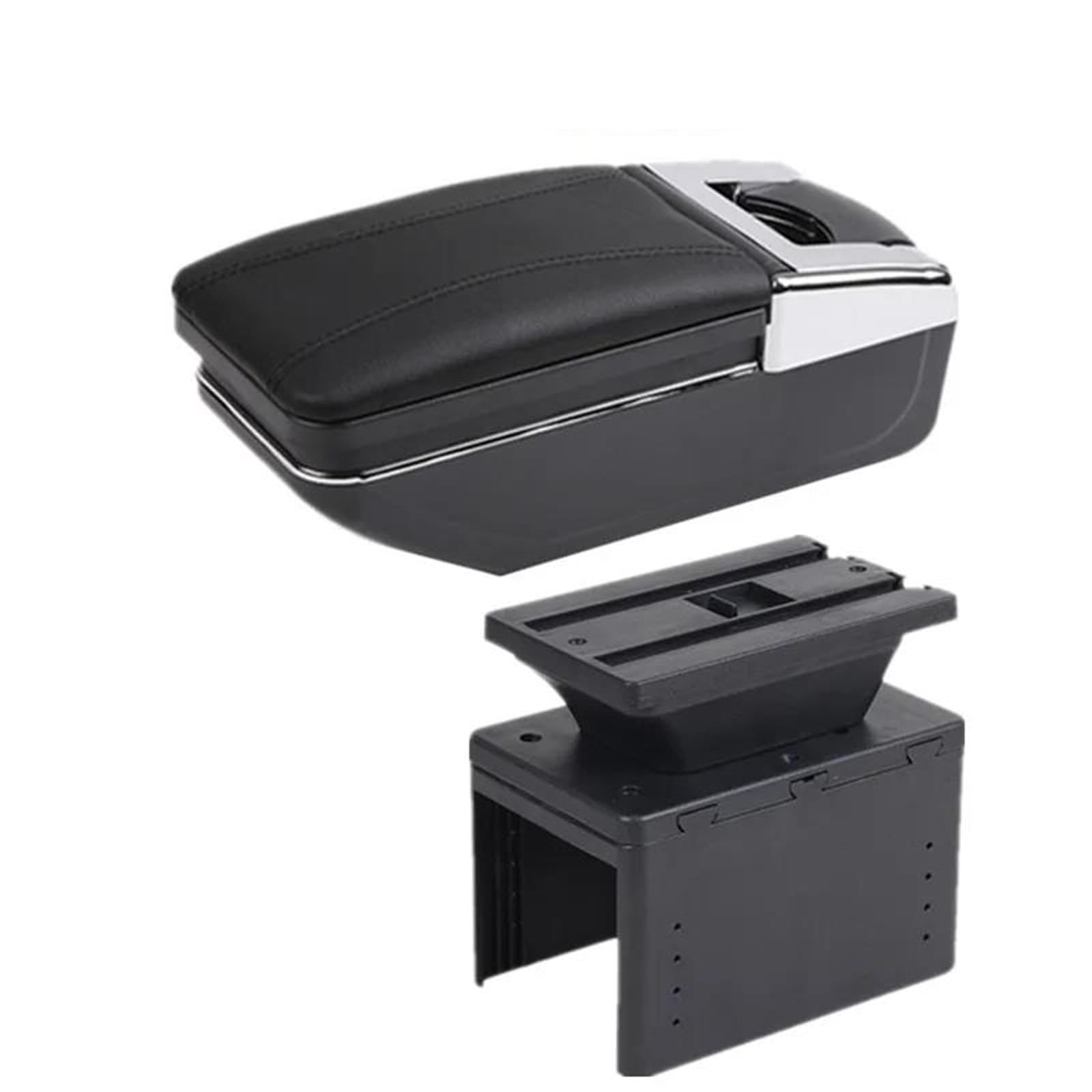Auto Mittelkonsole Armlehnenbox Für Fiat Für Punto Für Grande Punto Auto-Armlehnenbox Zentrale Aufbewahrungsbox Innenausstattung Mittelarmkonsole(Style A1) von SRQORT