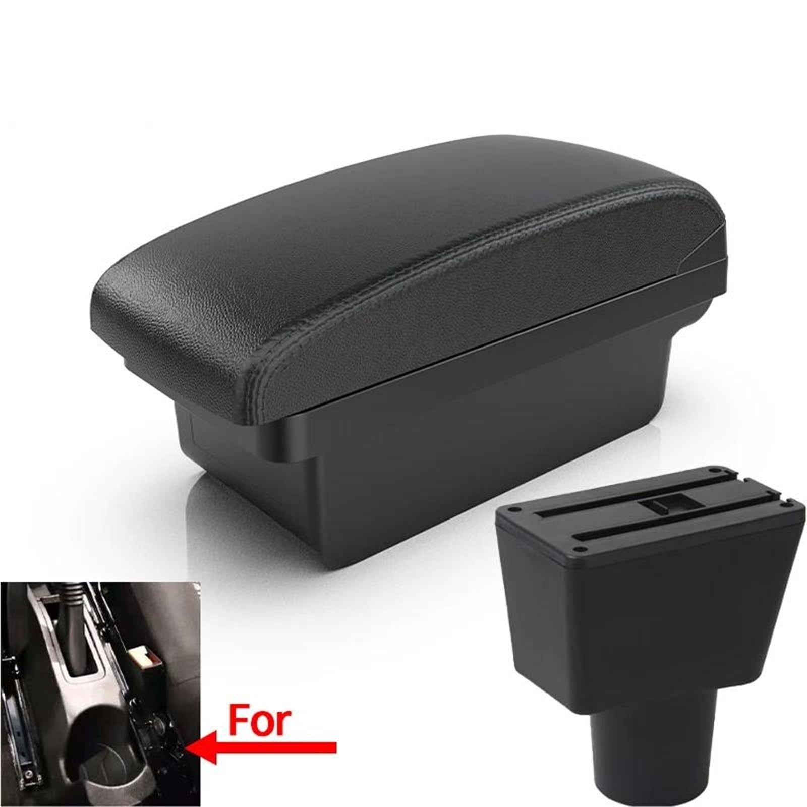 Auto Mittelkonsole Armlehnenbox Für Lada Für Xray Auto-Armlehne Zentrale Aufbewahrungsbox Nachrüstung Für Den Innenraum Mit USB Mittelarmkonsole(Style A2) von SRQORT