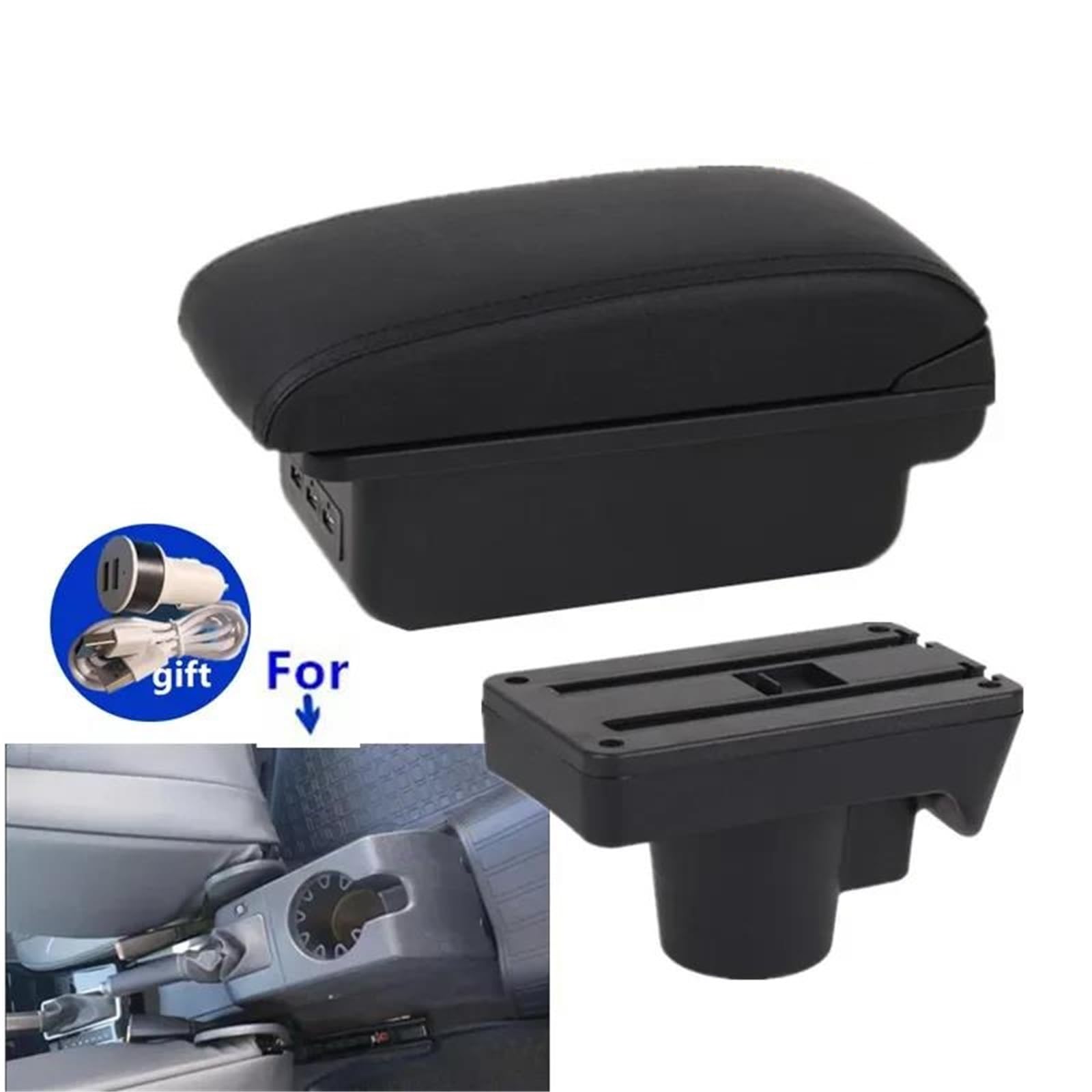 Auto Mittelkonsole Armlehnenbox Für Opel Für Astra H 2008-2011 Autoarmlehne Innenausstattung Nachrüstung Autozubehör Aufbewahrungsbox Mittelarmkonsole(Style B1) von SRQORT