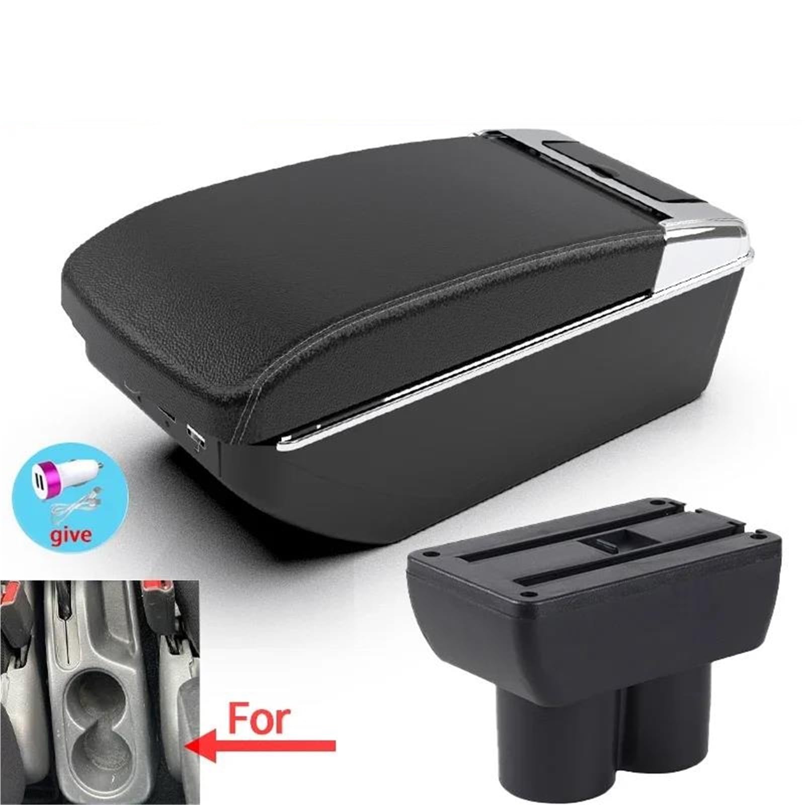 Auto Mittelkonsole Armlehnenbox Für Suzuki Für Jimny JB23 JB43 1999-2017 Autoarmlehne Teile Armaufbewahrungsbox Autozubehör Mittelarmkonsole(Style A3) von SRQORT