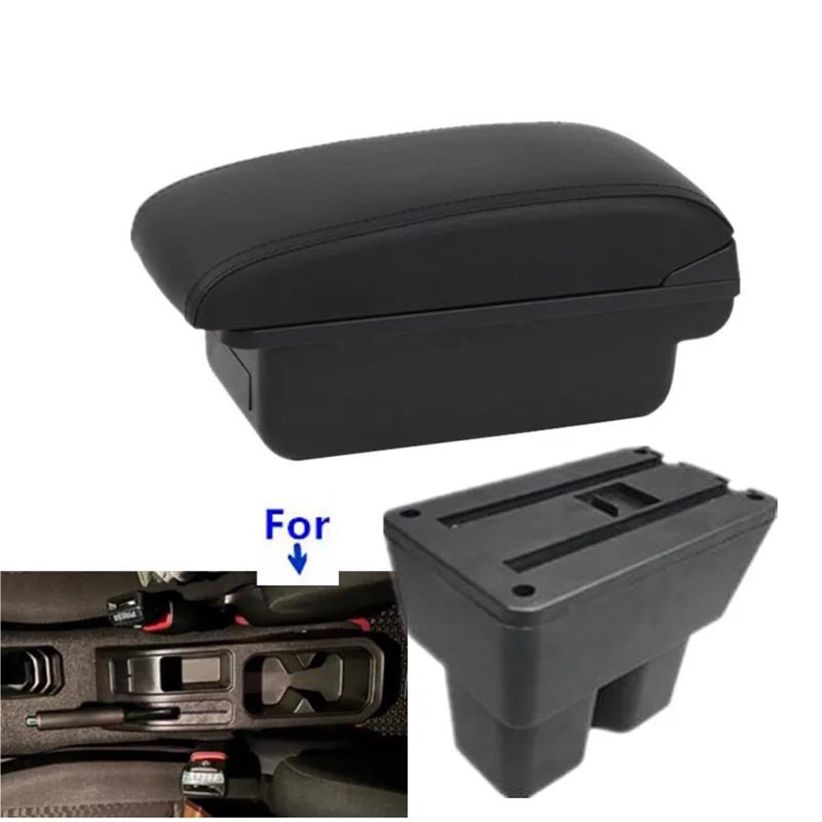 Auto Mittelkonsole Armlehnenbox Für Suzuki Für Jimny JB74 JB64w 2019-2024 Auto-Armlehnen-Aufbewahrungsbox Nachrüst-Autozubehör Mittelarmkonsole(Style A1) von SRQORT