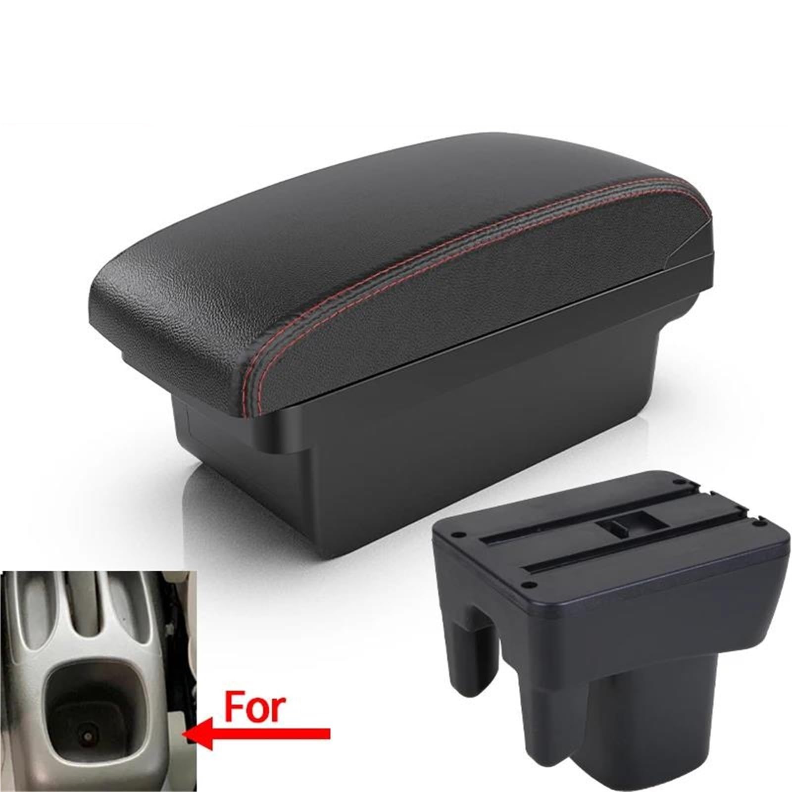 Auto Mittelkonsole Armlehnenbox Für Toyota Für Avanza 2009–2015 Armlehnenbox Zentrale Aufbewahrungsbox Internes Nachrüstzubehör Mittelarmkonsole(Style A1) von SRQORT