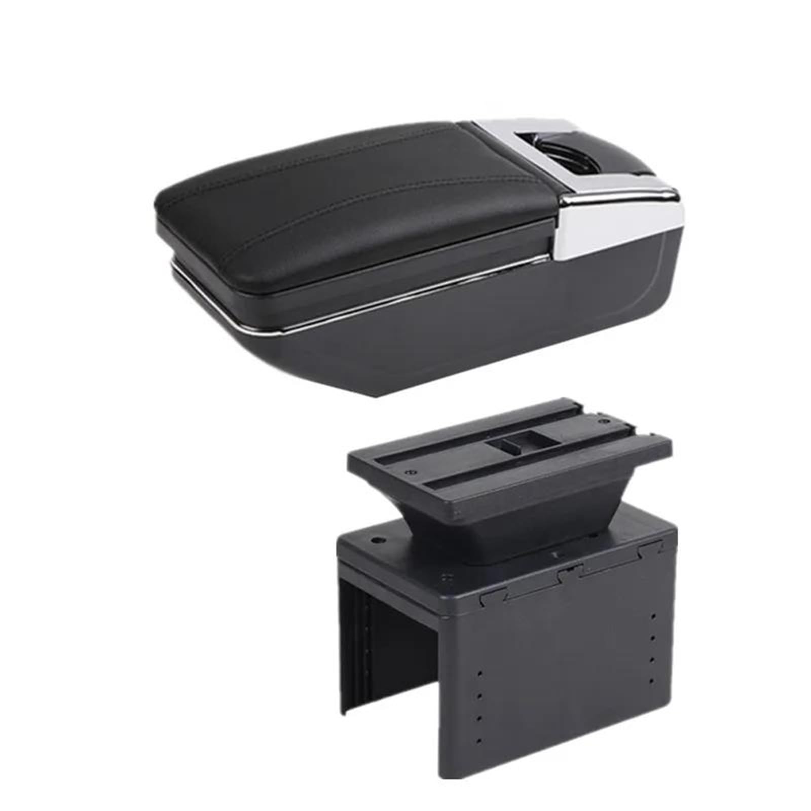 Auto Mittelkonsole Universal Auto Armlehne Box Zentrale Universal Modell Armlehne Box Auto Lagerung Box Unterstützung Arm Innen Mittelarmkonsole(Style A1) von SRQORT