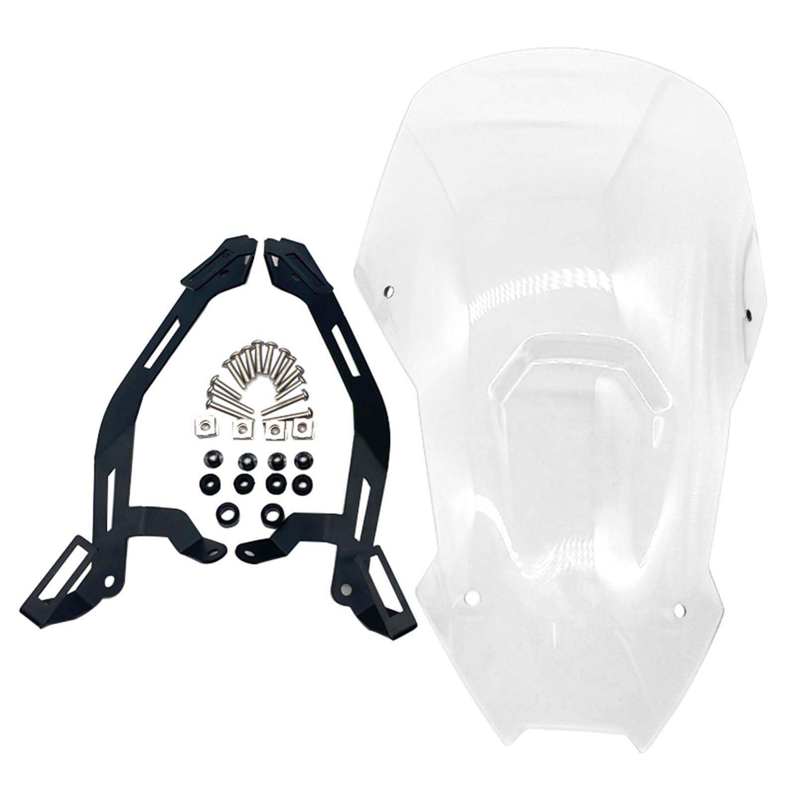 Windschild Spoiler Für CRF1100L 2020 2021 Motorrad Sport Touring Windschutzscheibe Deflektor Windschutzscheibe(Clear) von SRQORT