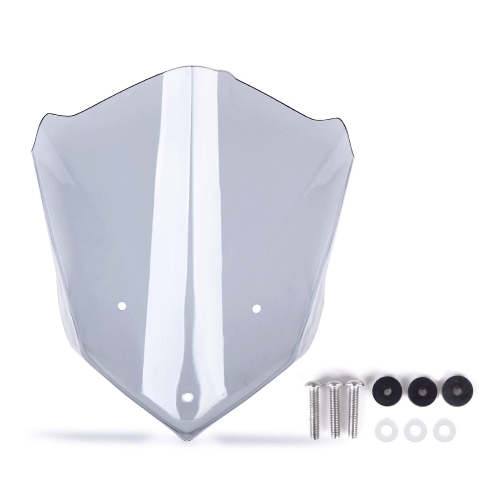 Windschild Spoiler Für F800R 2015-2020 Motorrad Windschutzscheibe Verkleidung Windschutz Windabweiser(Light Smoke) von SRQORT